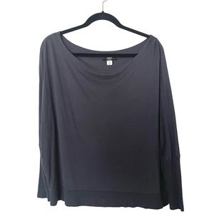 Moda International (Victoria's Secret) Black Shirt Top Women's Size Medium